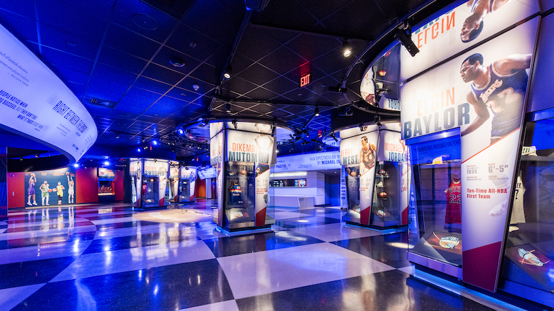 Naismith Memorial Basketball Hall of Fame exhibit