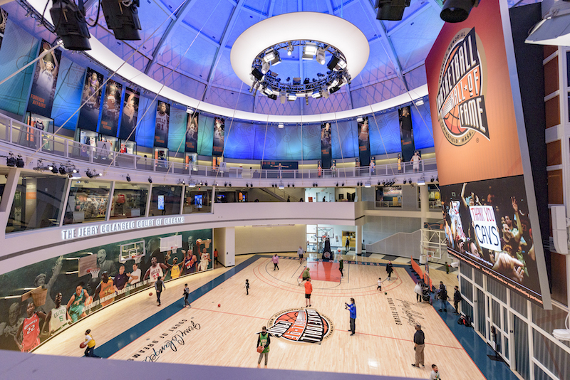 Naismith Memorial Basketball Hall of Fame court