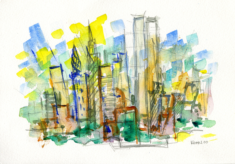 To view more of Kohn's watercolors, see the slideshow below. 