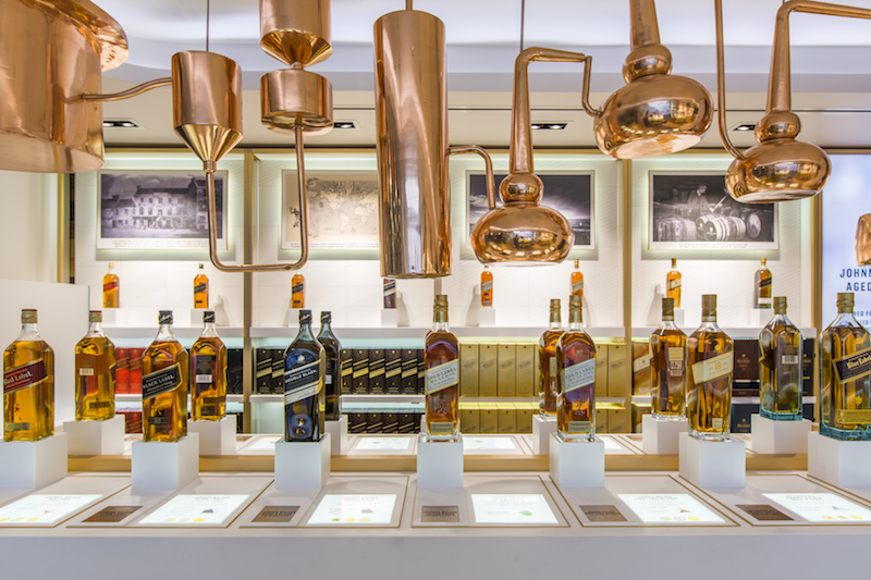 Johnnie Walker tasting bar