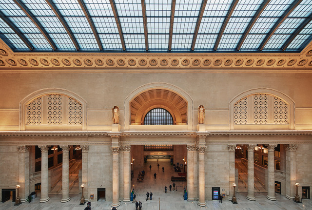 Chicago Union Station Great hall East Elevation