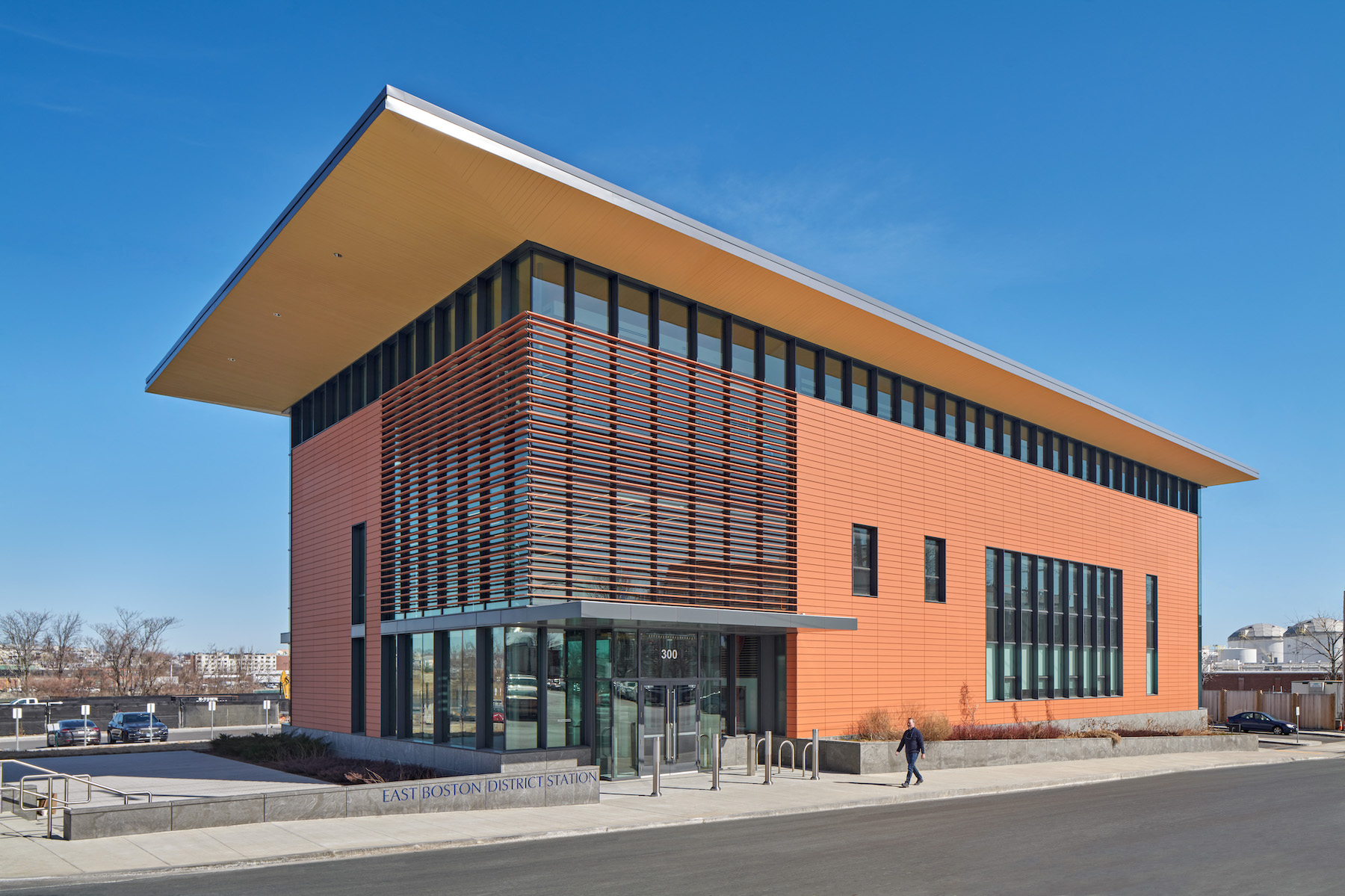 The new police station in East Boston, Mass.