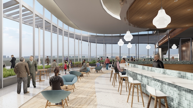 UCI Medical Center hospital dining area