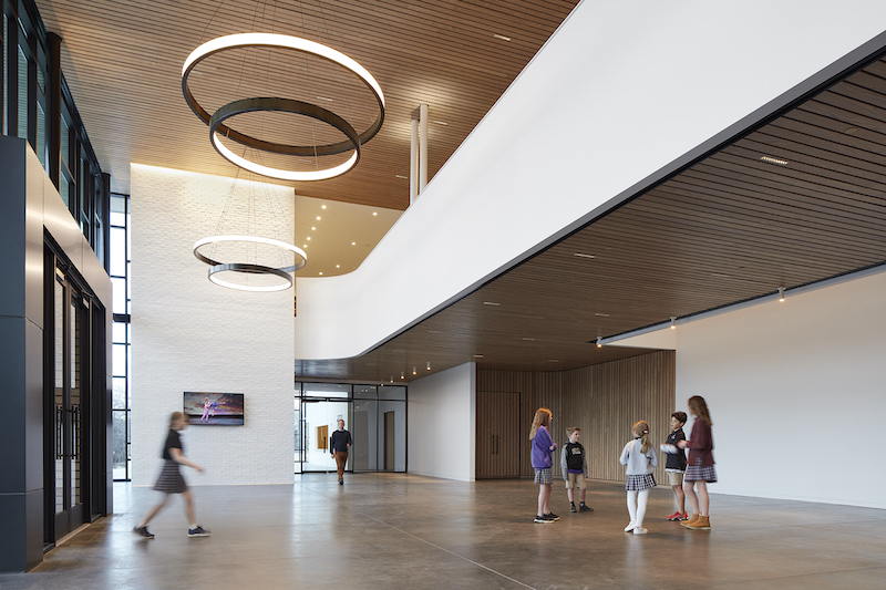 Christ Presbyterian Academy Fine Arts Center interior lobby