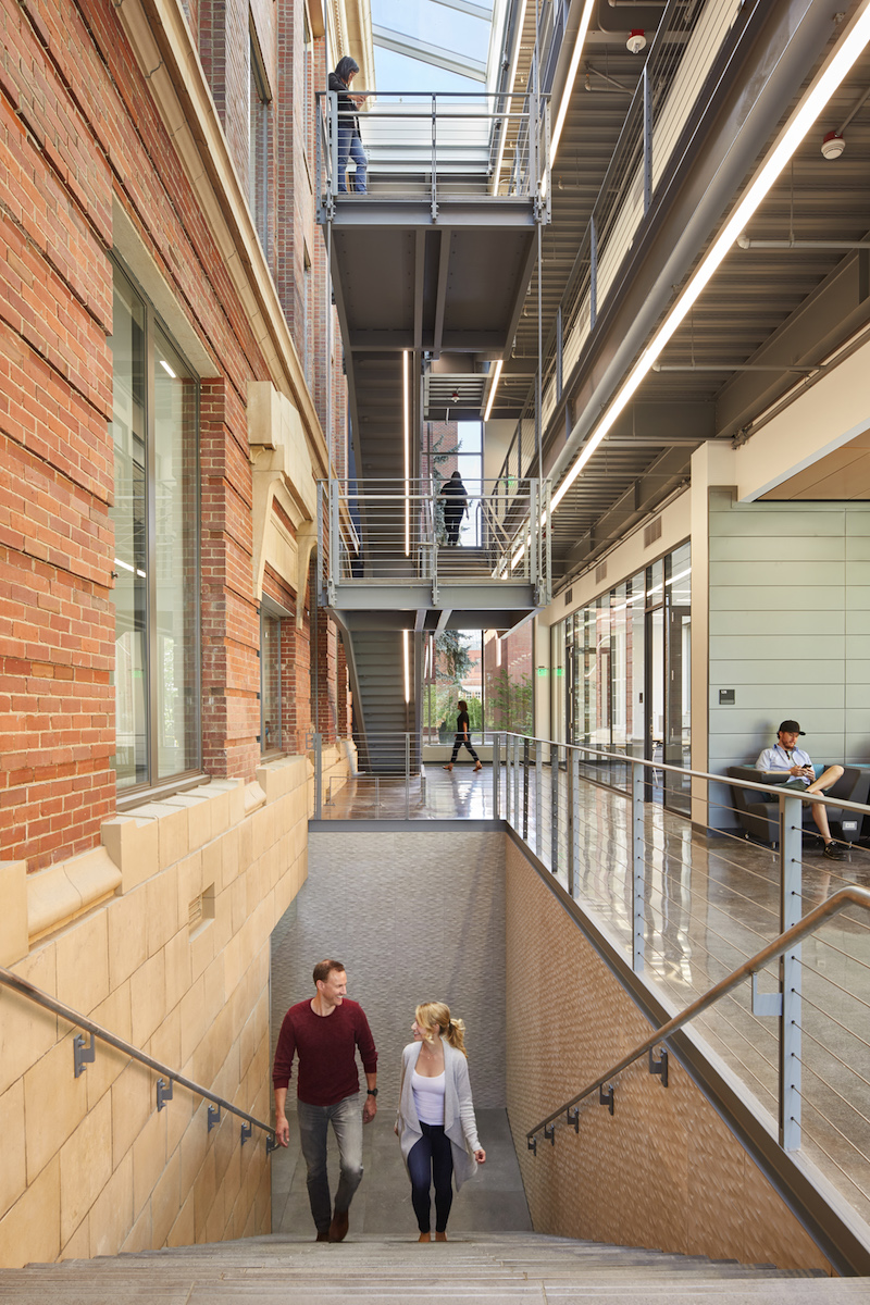 Troy Hall's stairway atrium