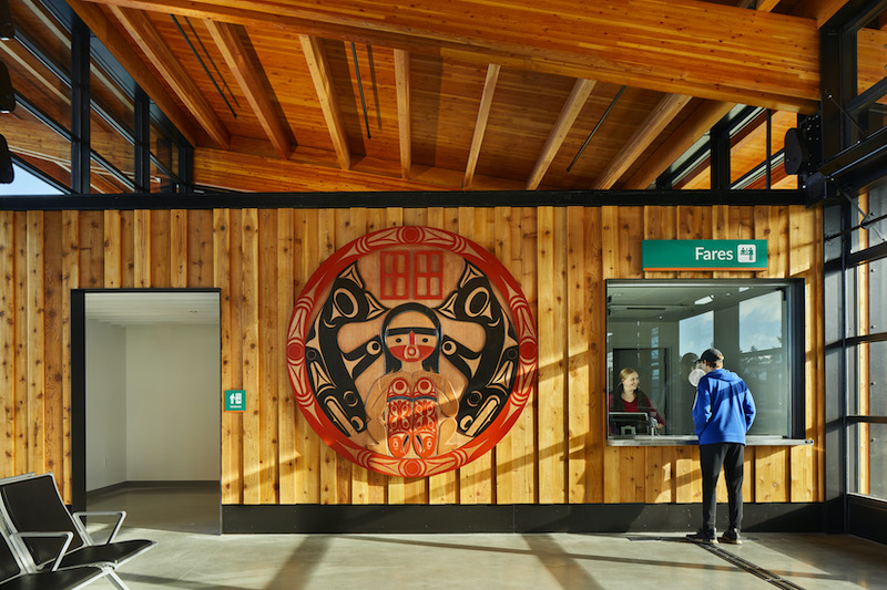 Mukilteo ferry terminal ticketing area