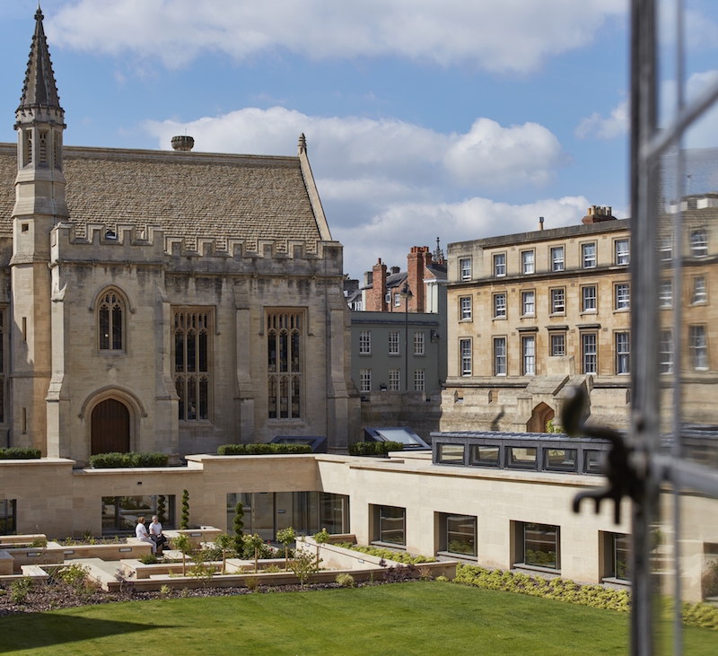 The renovation and new extension from the exterior