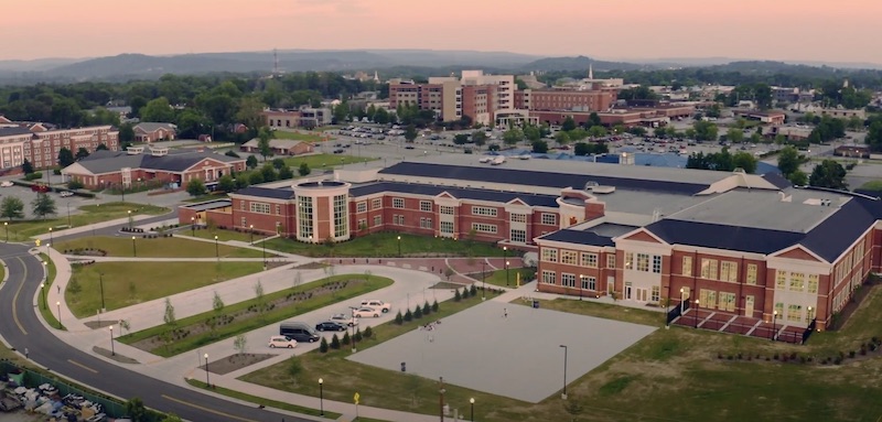 Tennessee Tech University Marc L. Burnett Student Recreation & Fitness Center aerial