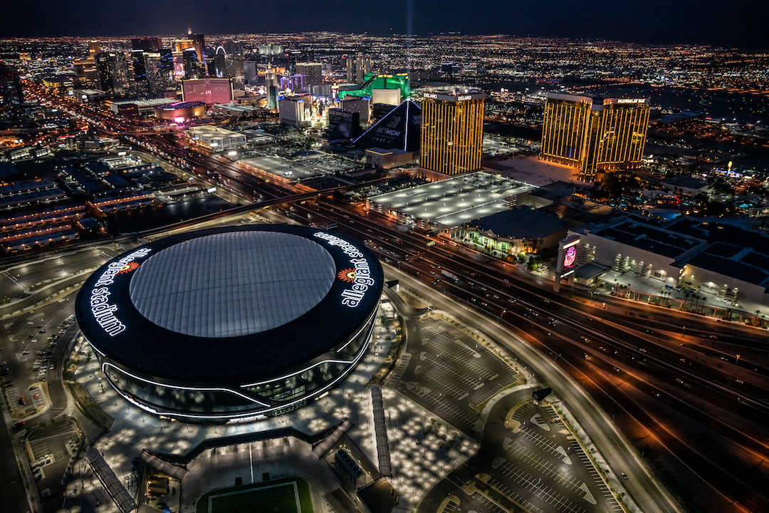 Allegiant Stadium aerial