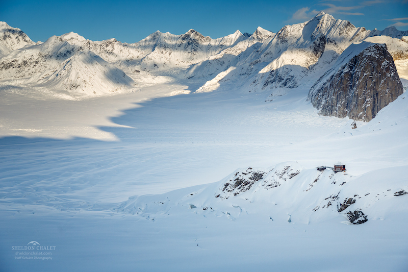 Aerial image of the Sheldon Chalet