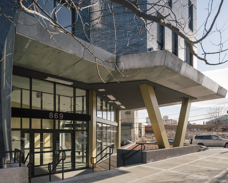 MLK Plaza exterior lobby