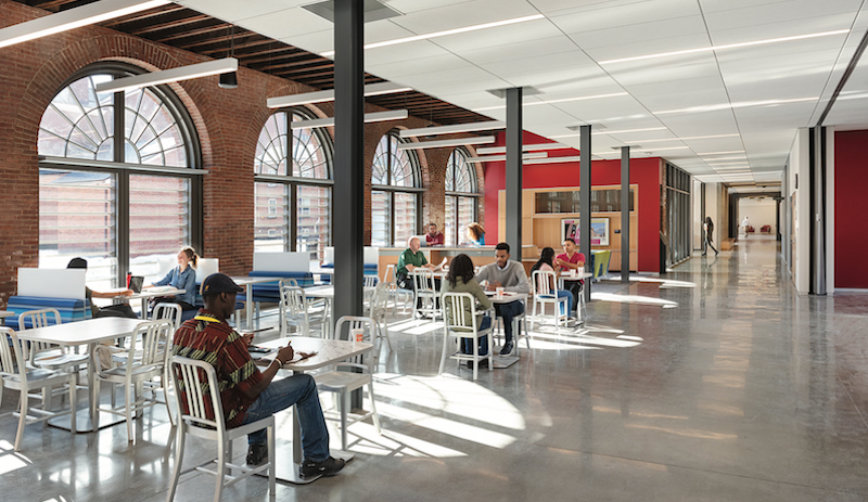 The Student Life Center and Dining Commons at Springfield Tech