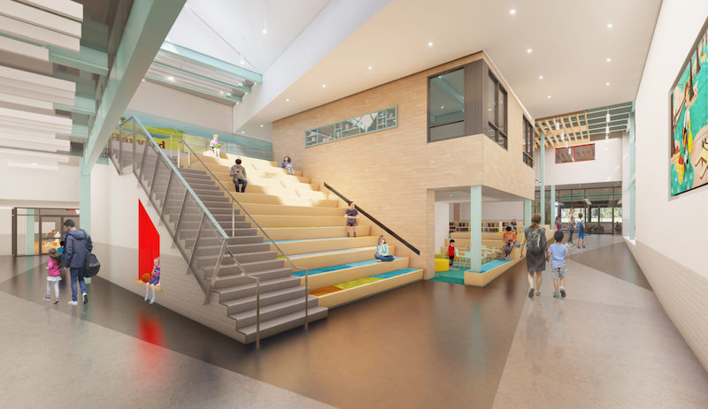 HIldreth elementary lobby area