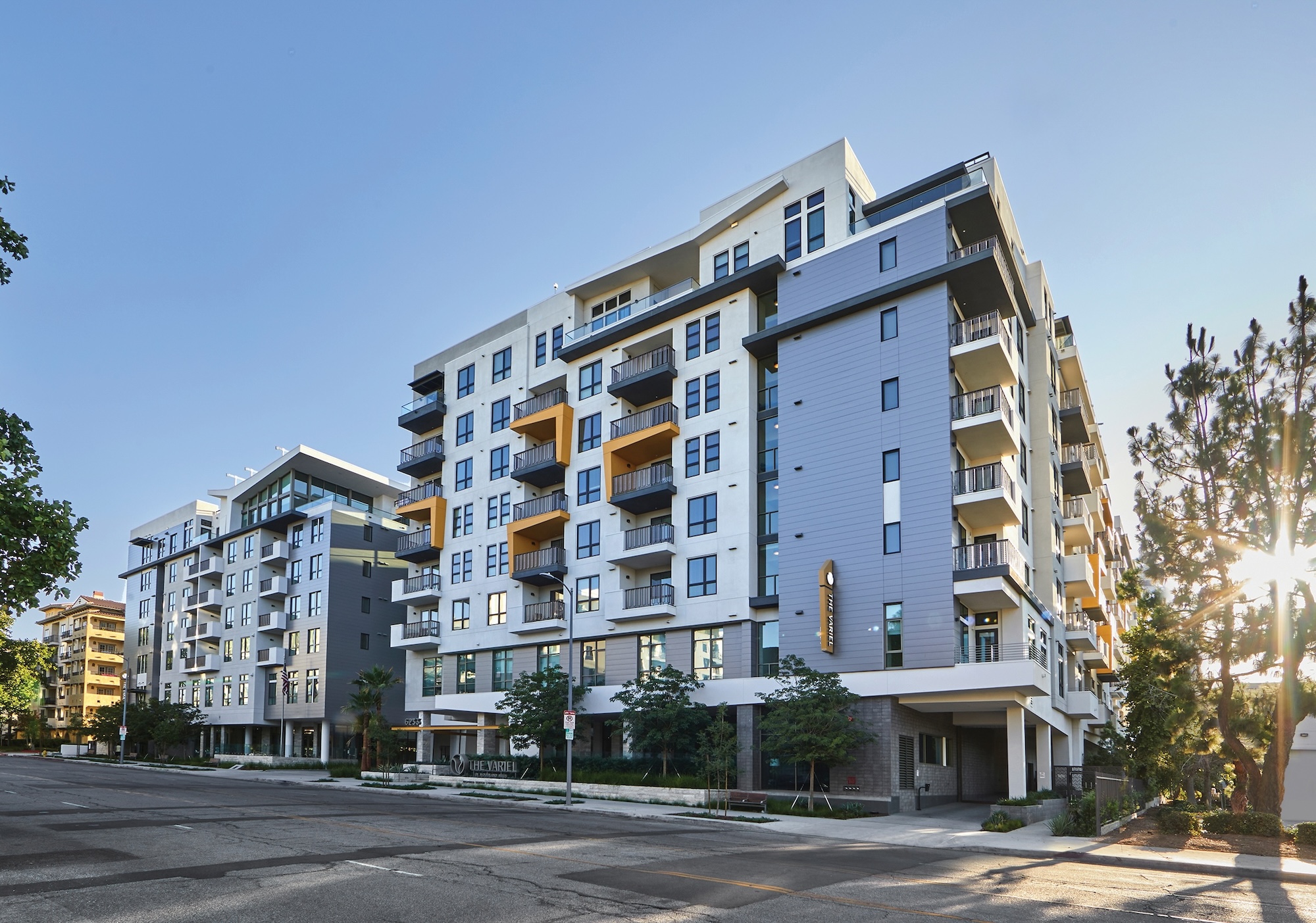 For The Variel in Woodland Hills, Calif., general contractor W.E. O'Neil used prefabricated wall panels to expedite construction. Photo courtesy W.E. O'Neil 