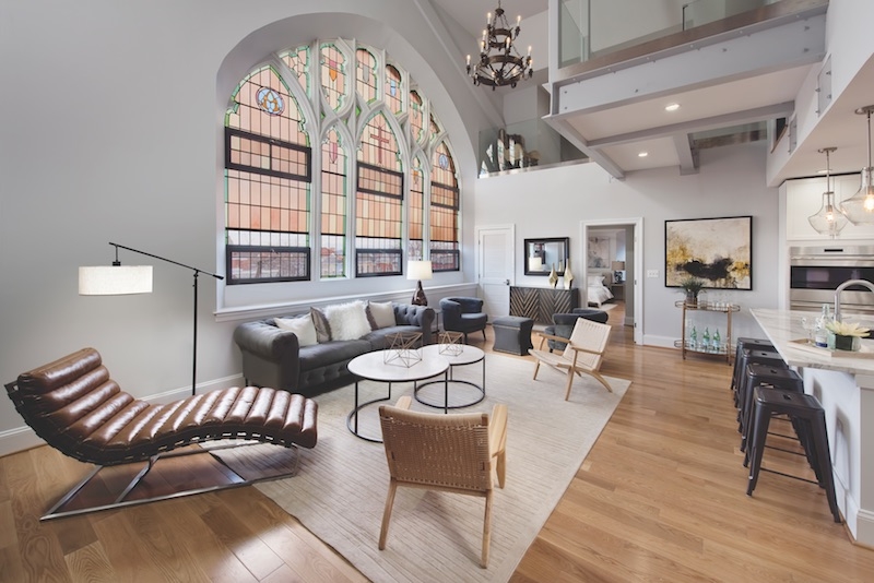 The 2,300-sf penthouse in The Sanctuary