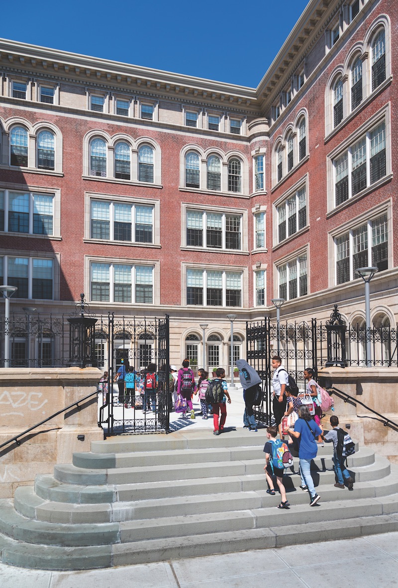 Children enter the Boys & Girls Club of Harlem