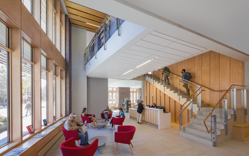 Williams College bookstore staircase