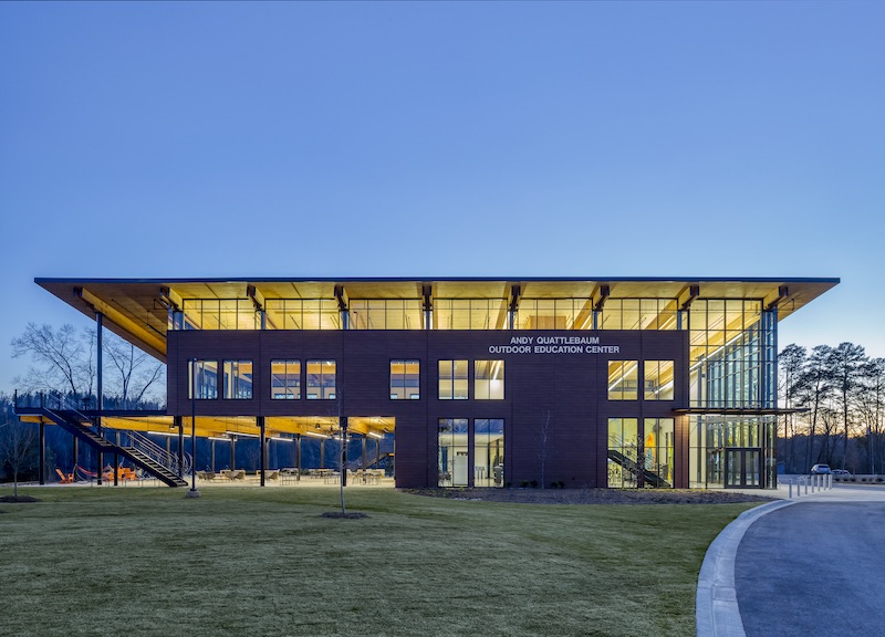 Outdoor Education Center at night