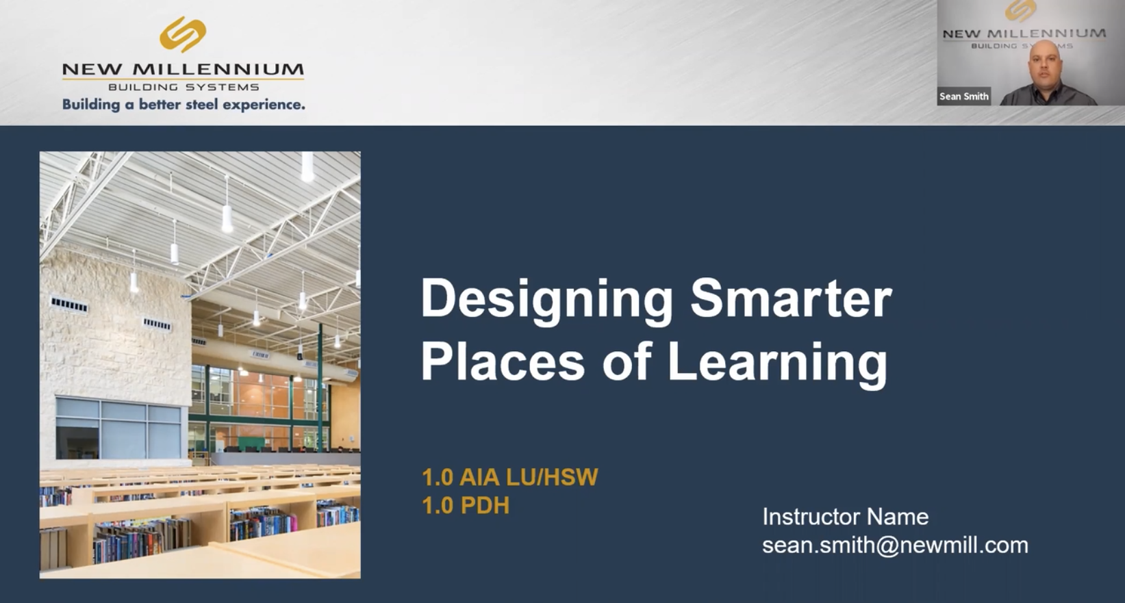 Designing Smarter Places of Learning New Millennium AIA course BD+C University