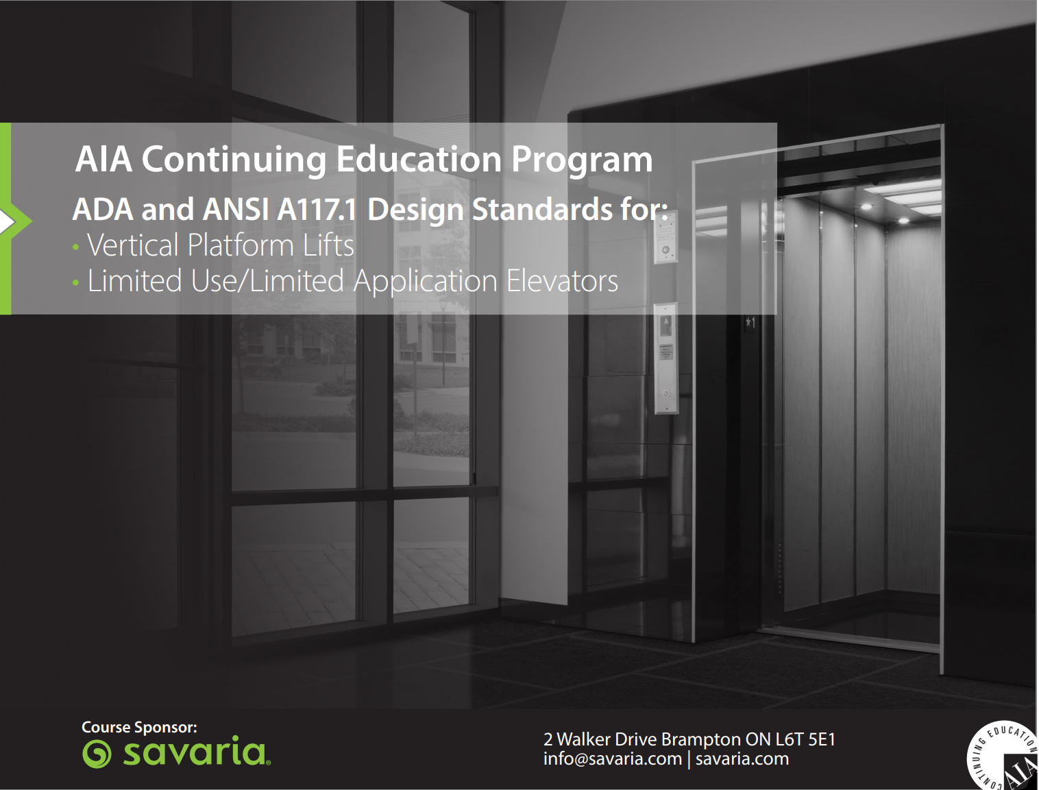 ADA & ANSI A117.1 Design Standards for Vertical Platform Wheelchair Lifts & LU/LA Elevators