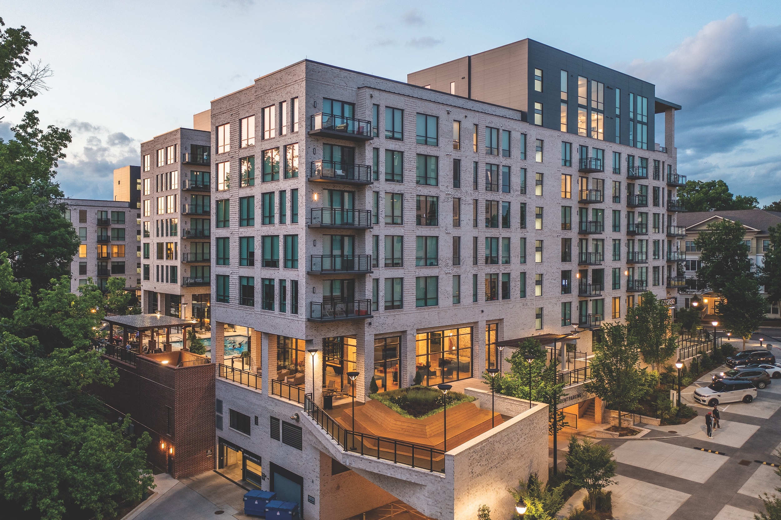 The 366-unit Camden Buckhead multifamily development in Atlanta, designed by Niles Bolton Associates. Photo: Chad Baumer Photography