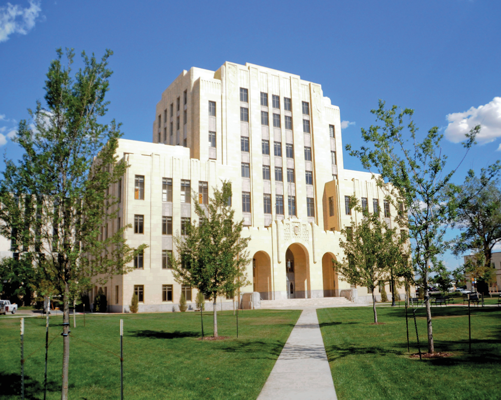 The project restored the buildings courtrooms and public corridors to their ori