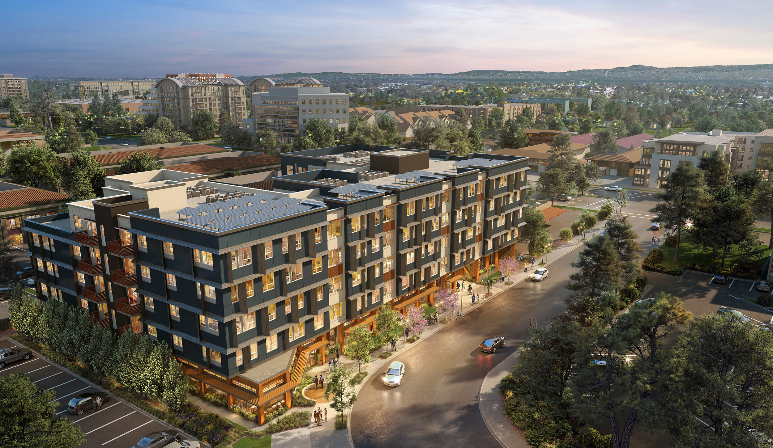 330 Distel Circle multifamily development aerial view rendering