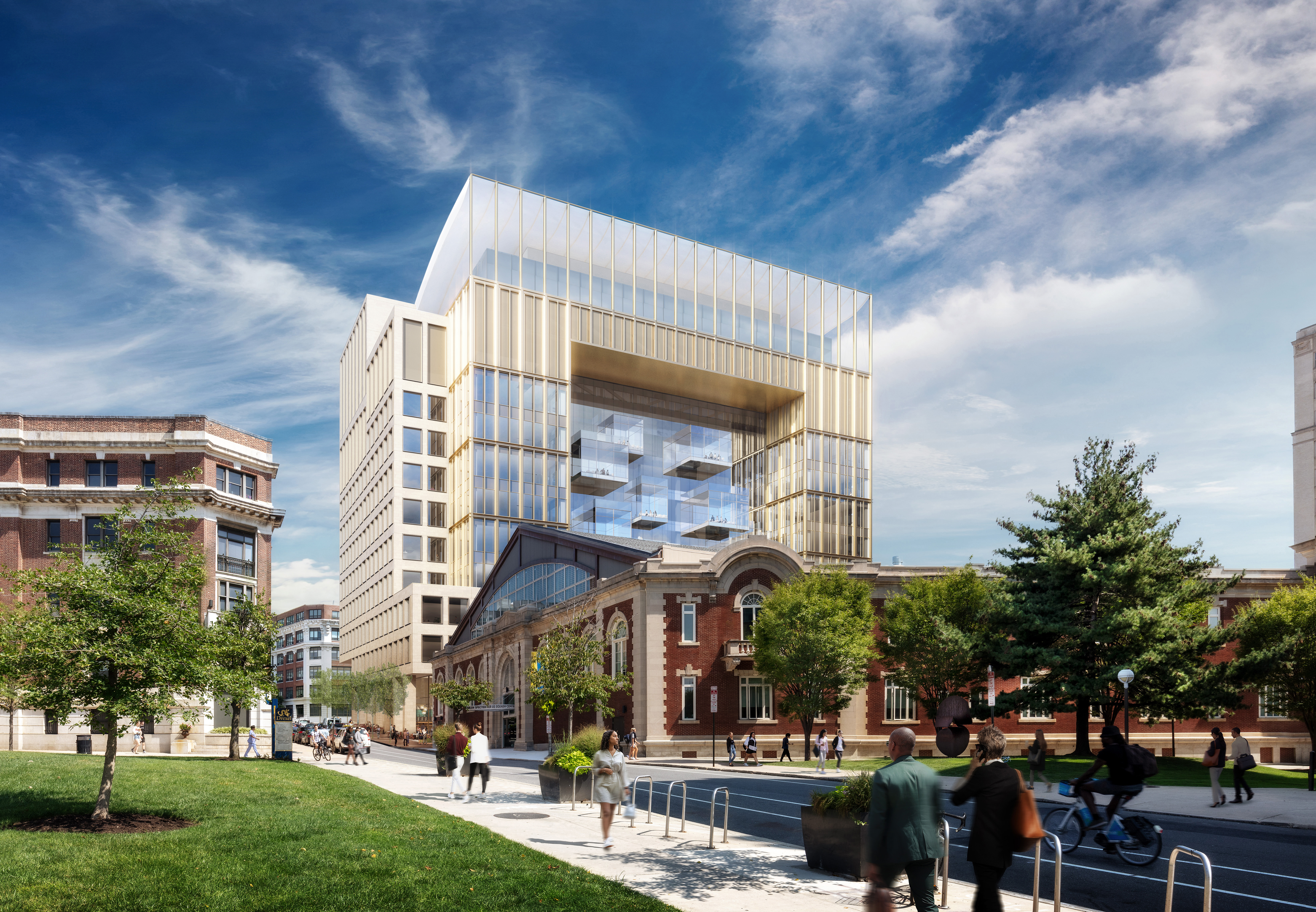 A new life sciences building on the Philadelphia campus of Drexel University Rendering Synoesis