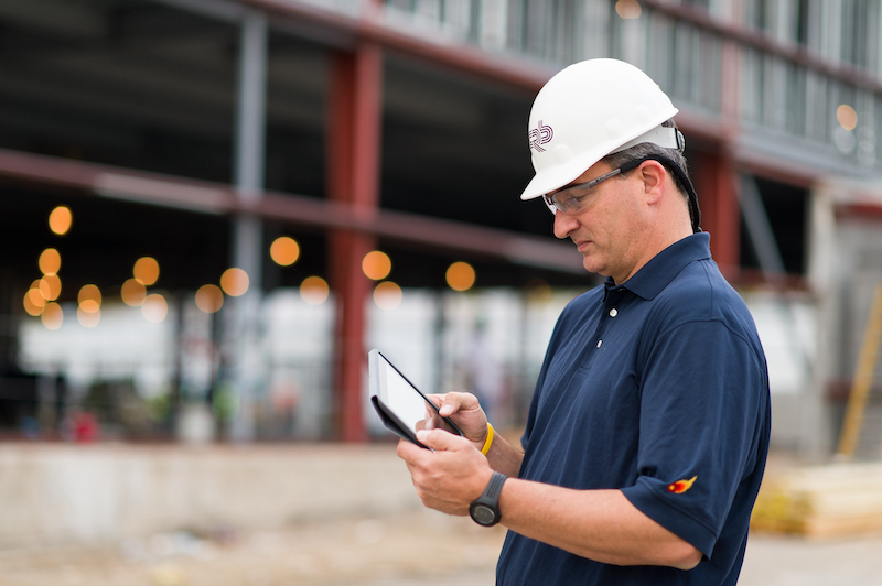 A CRB employee monitors one of the firm's ONEsolution projects.