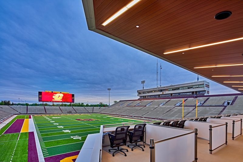 Chippewa Champions Center outdoor boxes