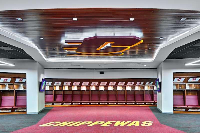 Chippewa Champions Center Locker room