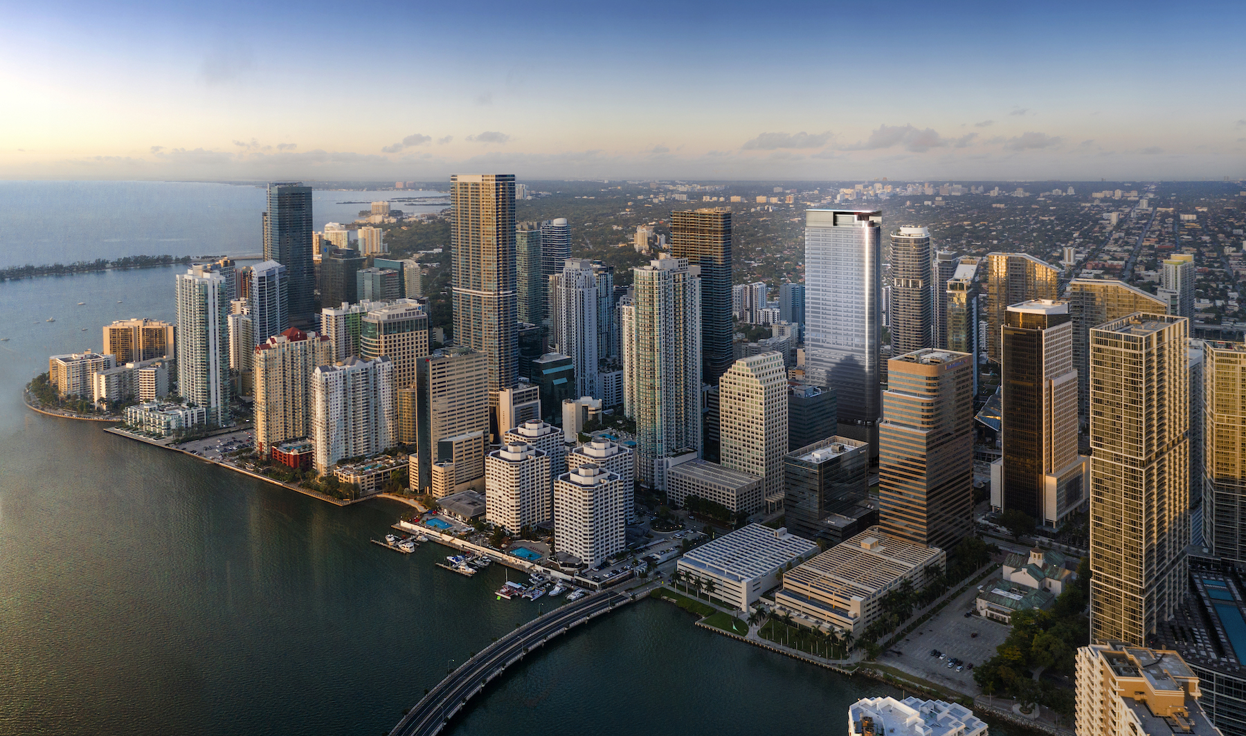 Brickell office tower skyline