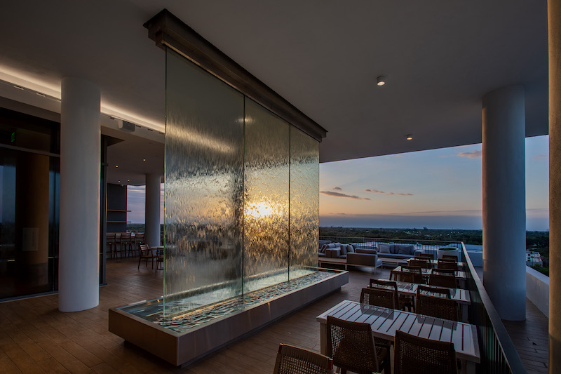 AC Hotel Fort Lauderdale Sawgrass Mills/Sunrise cascading water fountain