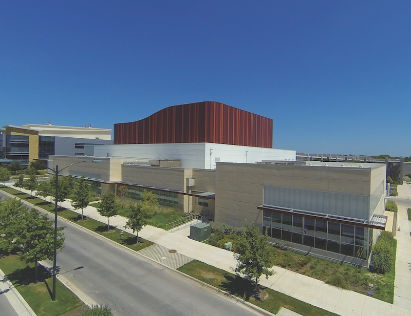 Exterior of the Austin Independent School District Performing Arts Center