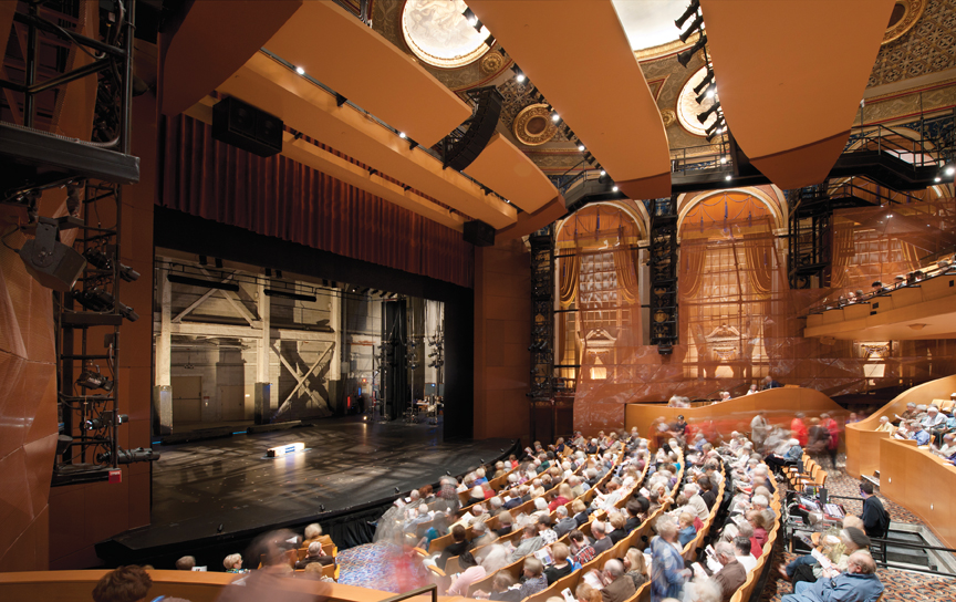 A former movie house, the Allen Theatre was built in 1921 to seat more than 3,00