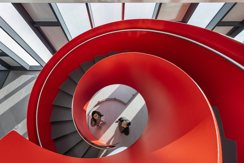 Anonymous Hall spiral staircase