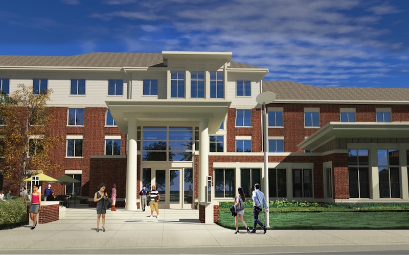 Rendering of Schallenkamp Hall