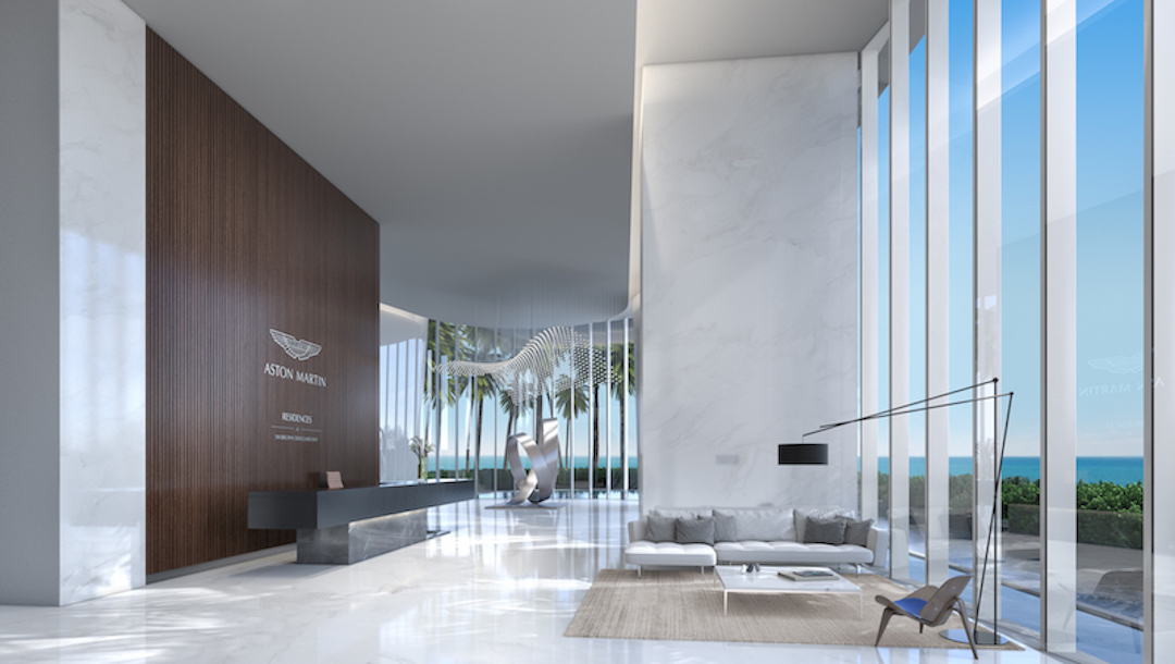 Aston Martin Residences lobby