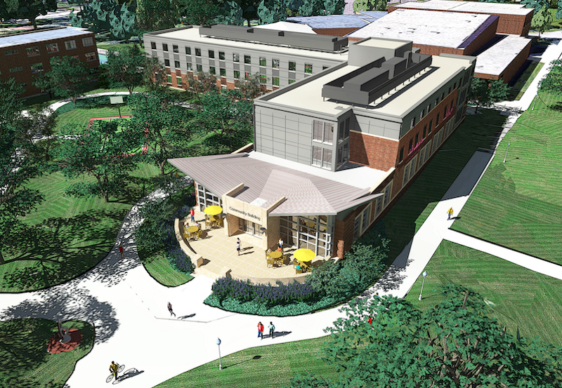 Augustana University Residence Hall exterior rendering