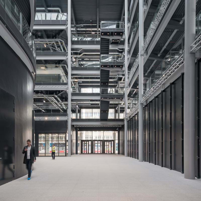 Atrium space at BBC Wales HQ