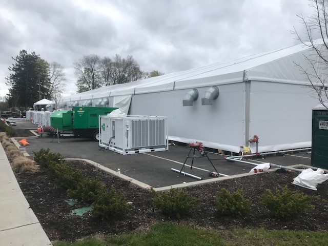 BNBMC temporary hospital exterior power