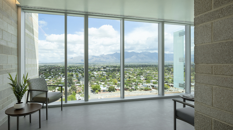 Banner University Medical Center view of mountains