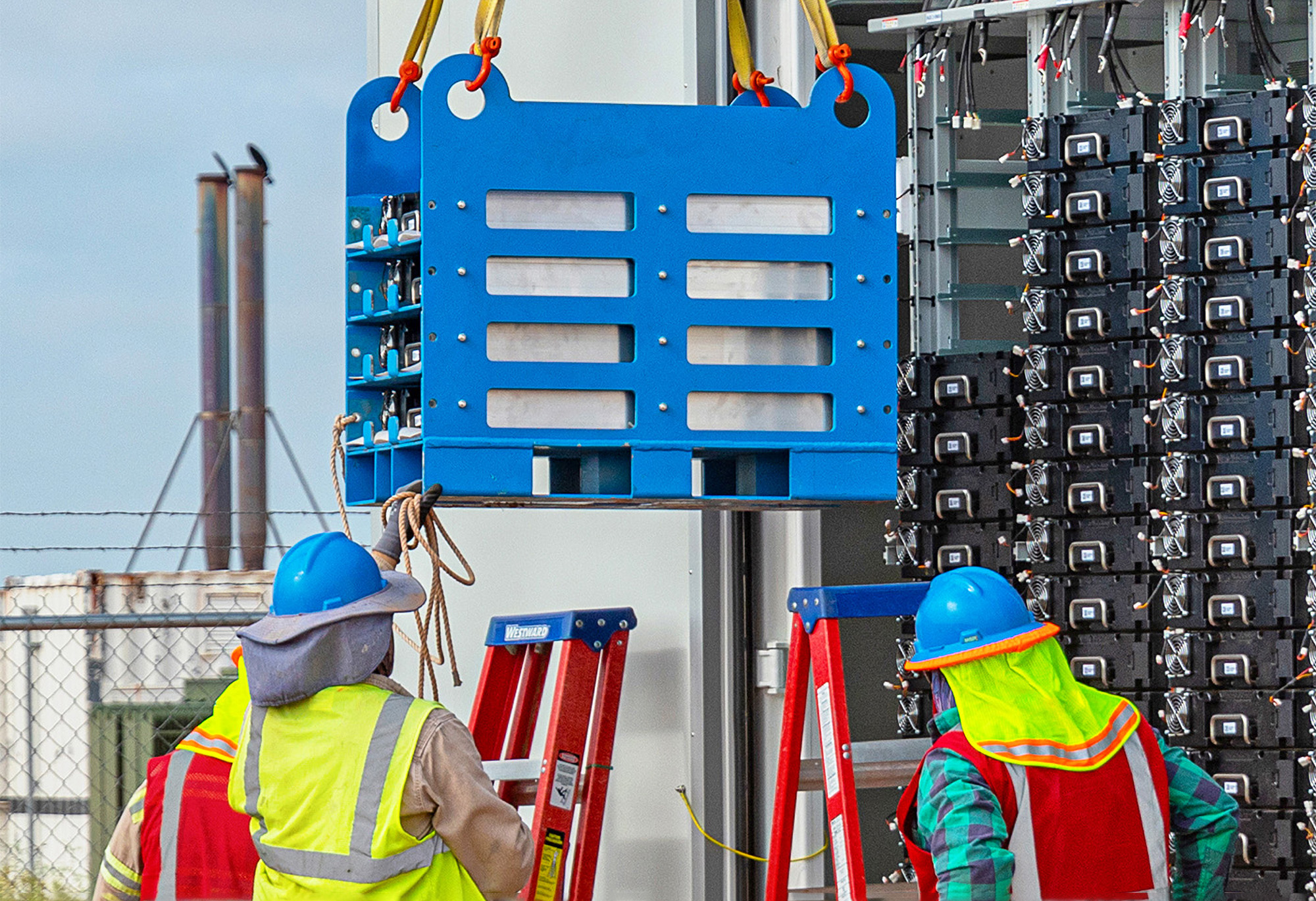 Battery energy storage facility construction