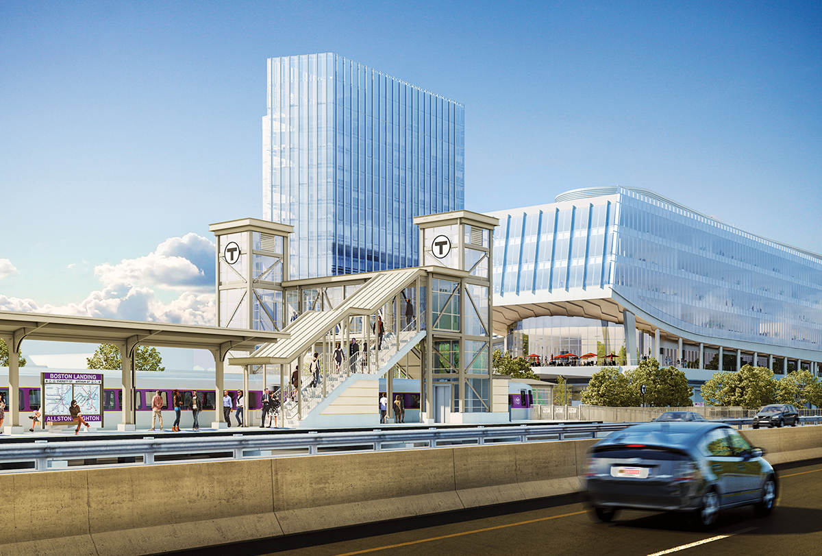 The $84 million, 150,000-sf Boston Landing commuter rail station, Boston