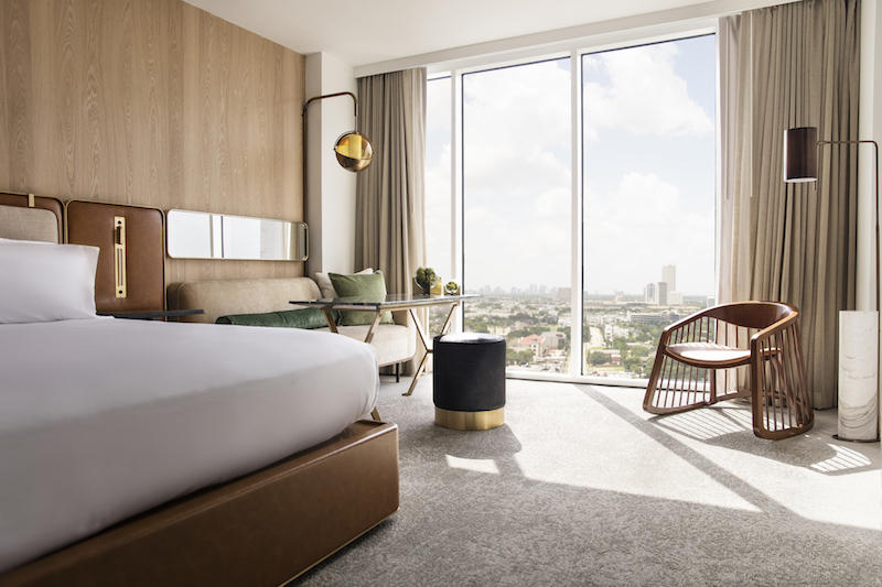 A guest room in the C. Baldwin hotel