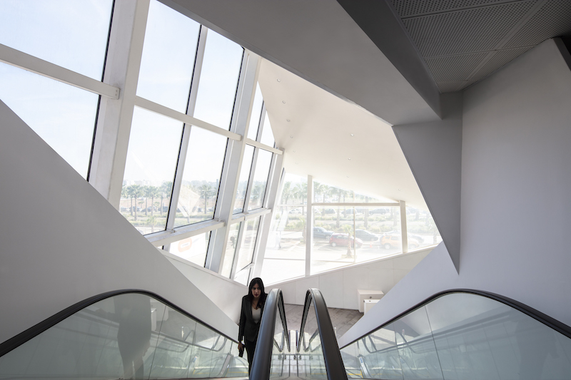 Casablanca City Finance Tower interior elevator