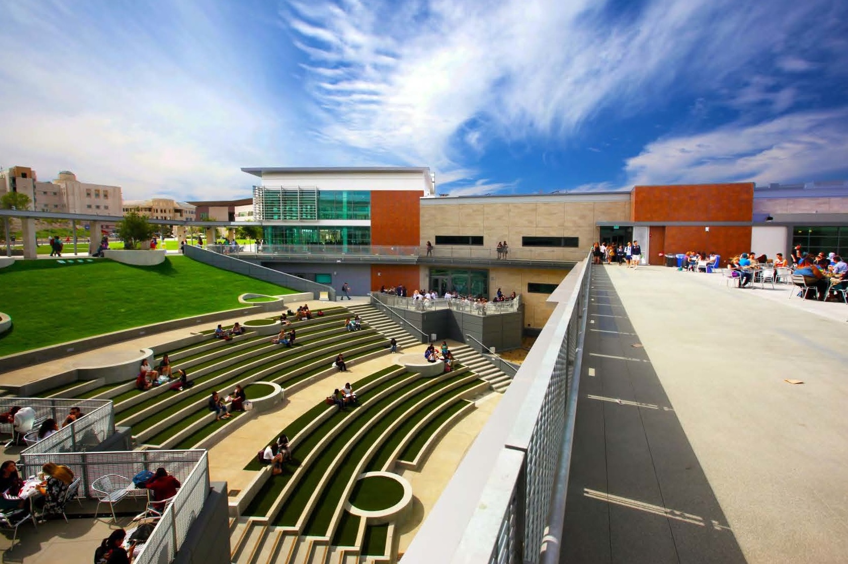 The new University Student Union at California State University San Marcos featu