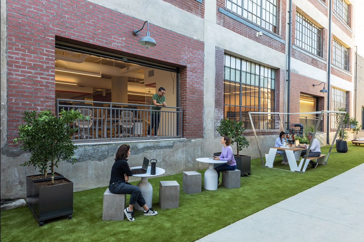 Located in the Arts District of Los Angeles the new office of Califia Farms is a block from the company’s original inception point. Photo by SLAM.