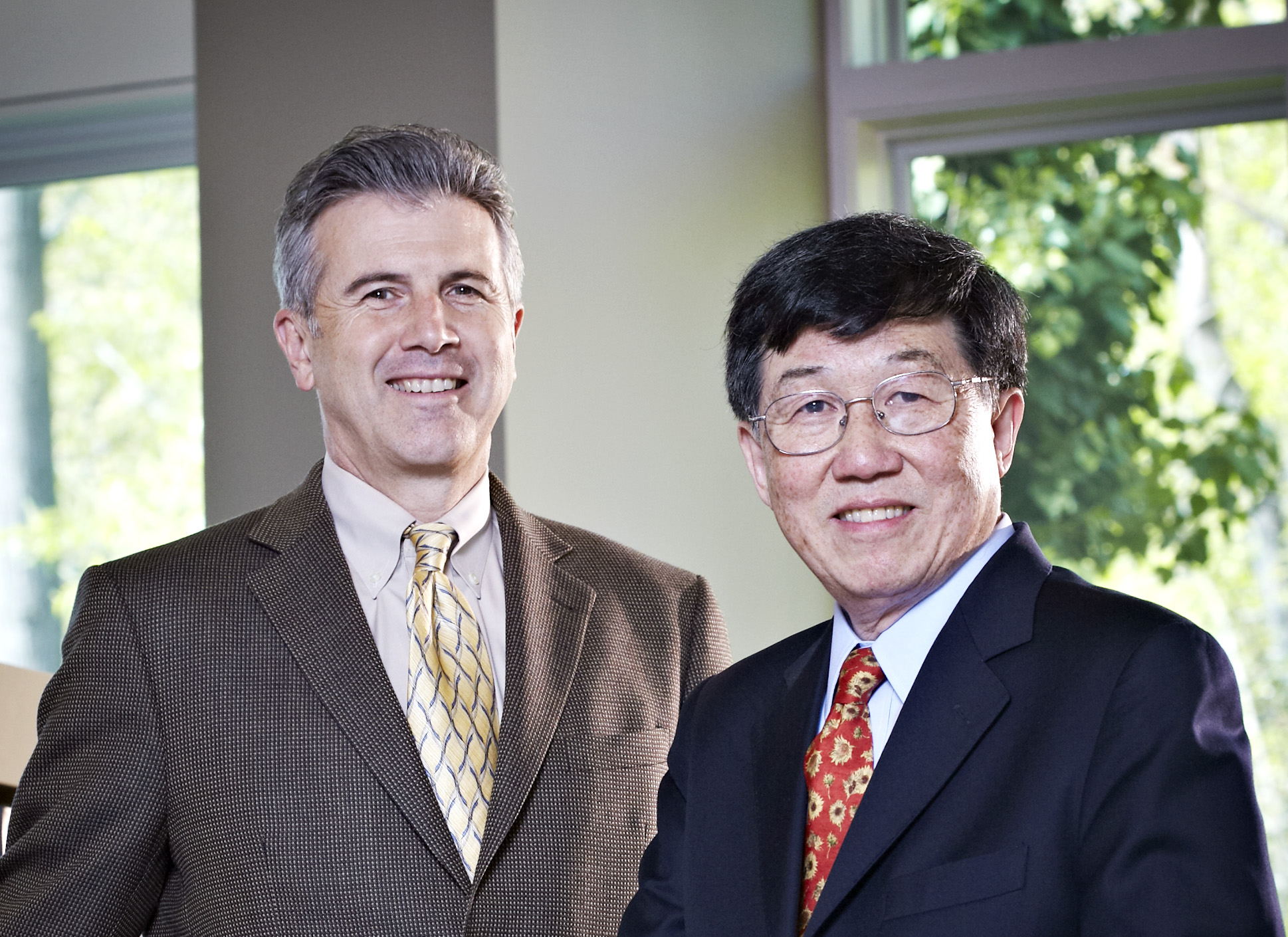 Architects Lee A. Casaccio, AIA, LEED AP, and George Yu, AIA, share leadership o