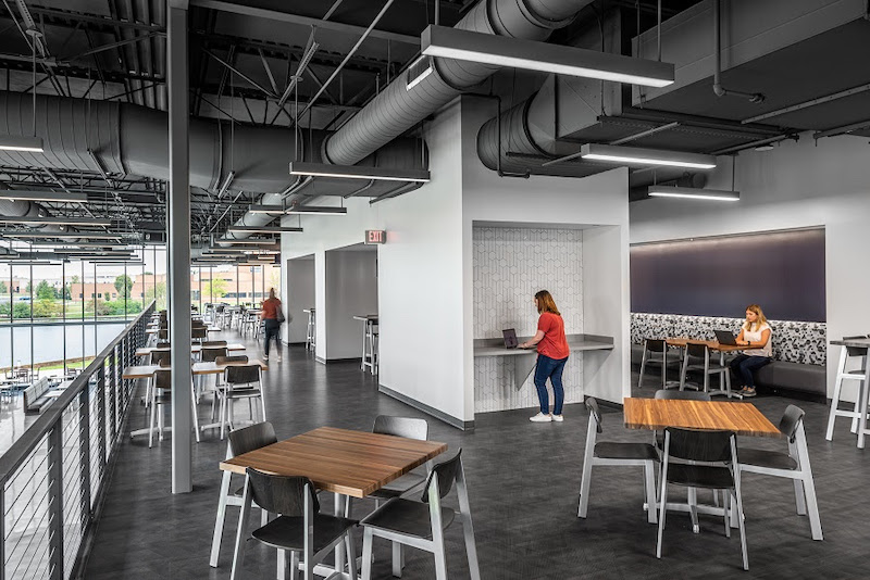 Cedarville University new dining facility addition interior